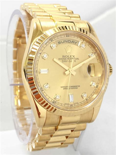 rolex day date champagne dial vs gold dial|rolex day date 41mm gold.